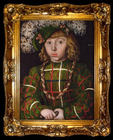 framed  Lucas  Cranach Johann the Steadfast, ta009-2